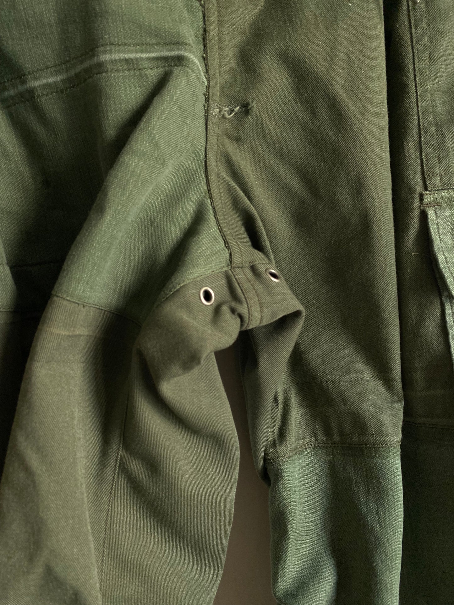 Asymmetrical Crop Cargo Trousers Collaboration with hlvtc