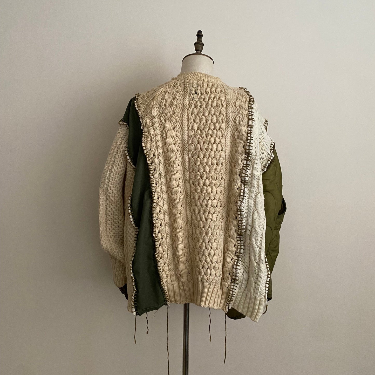 Patchwork knitted jacket