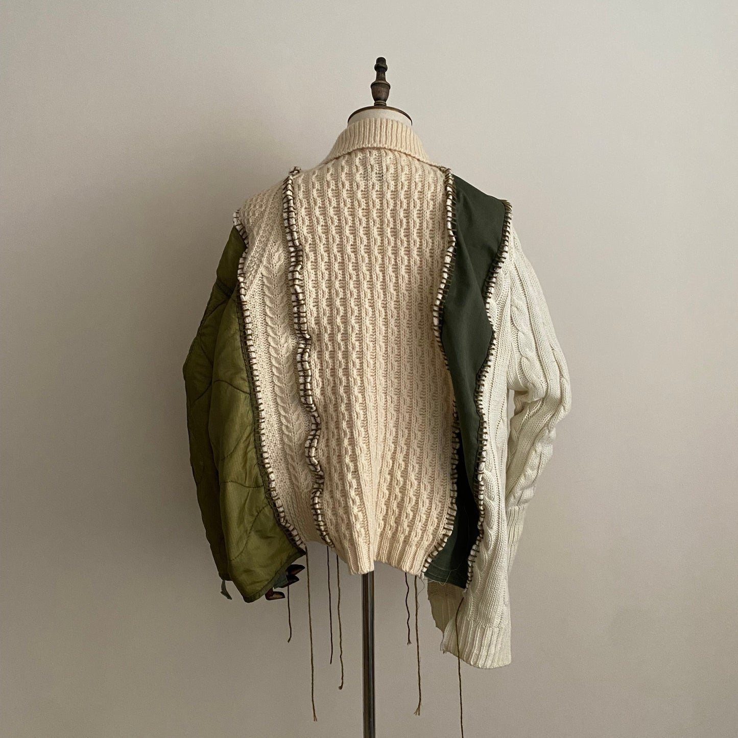 Patchwork knitted jacket