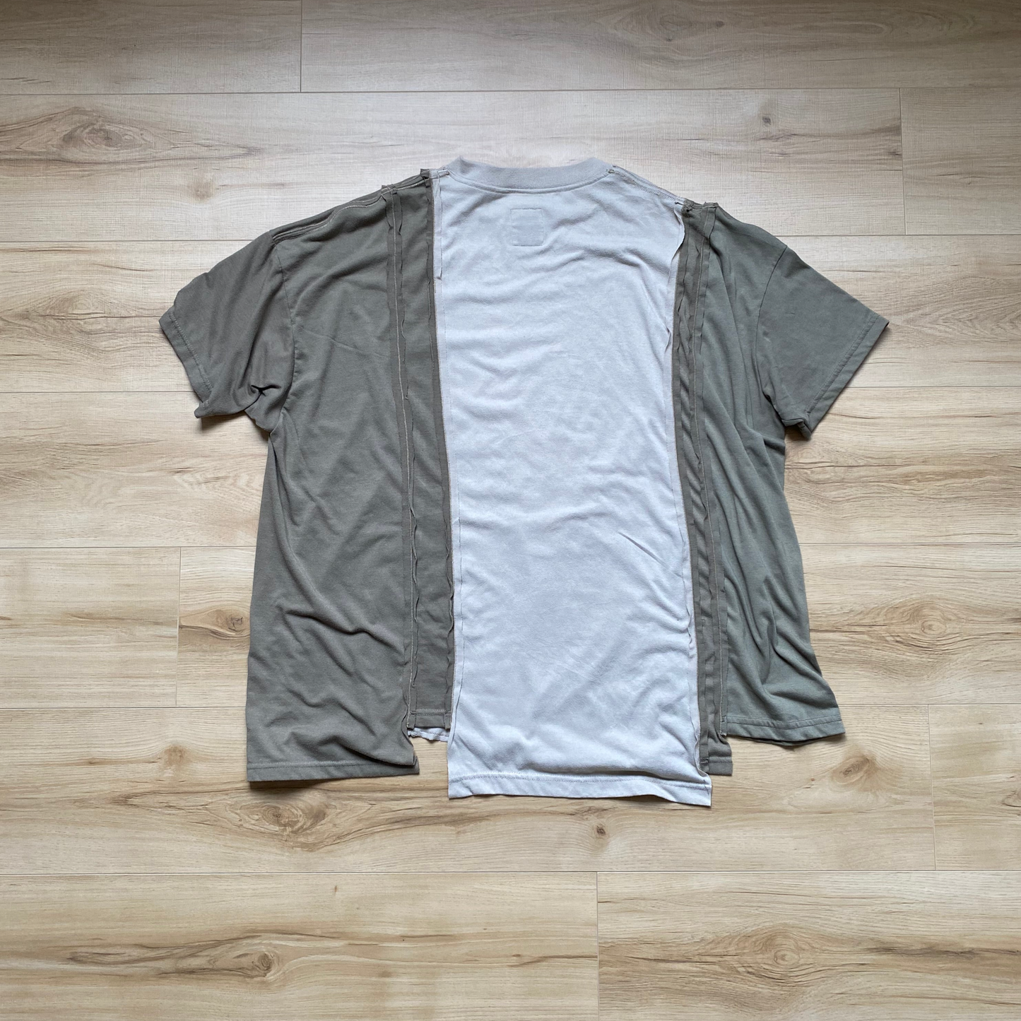 Patchwork Pocket T-shirt (Sand)