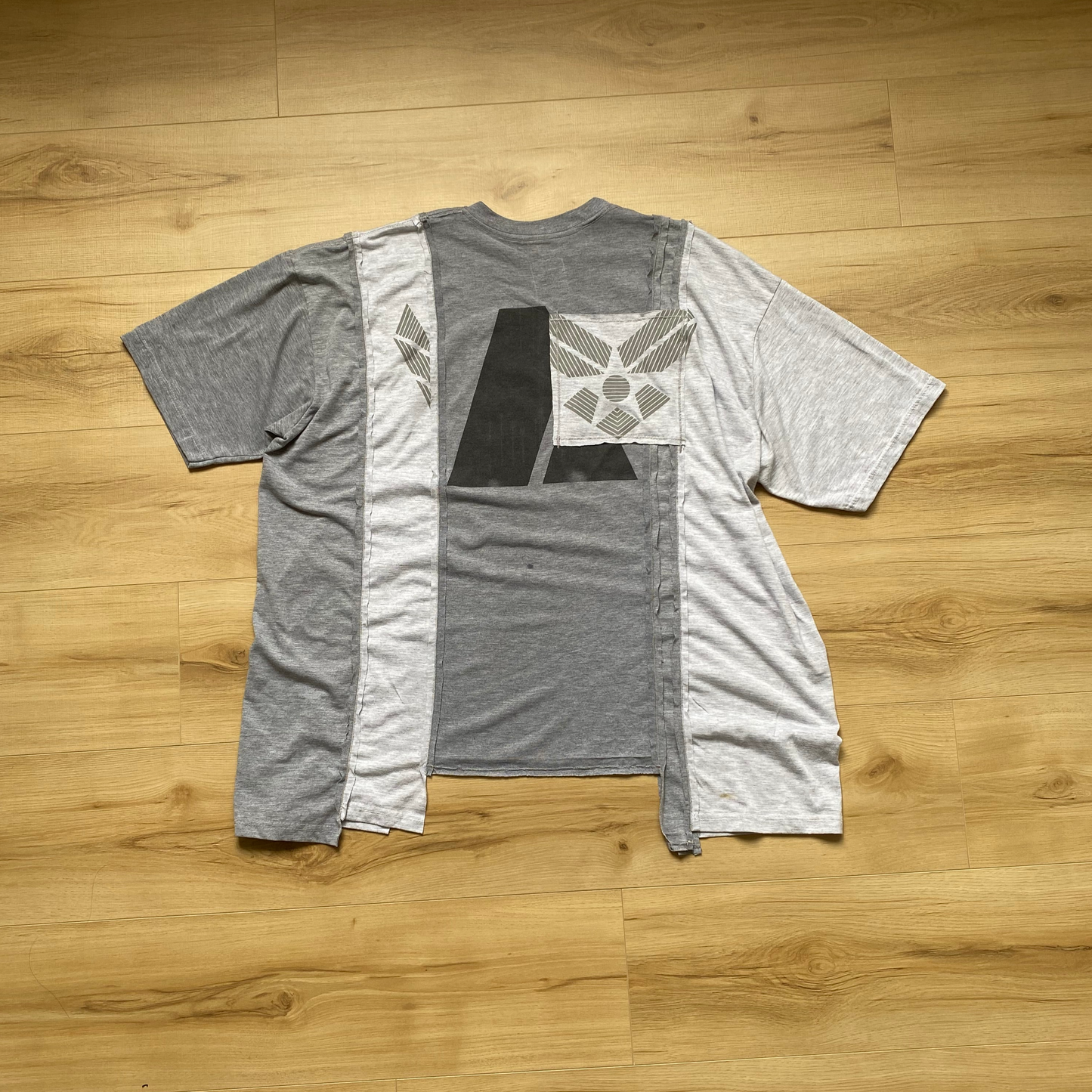 Patchwork T-shirt (Gray)