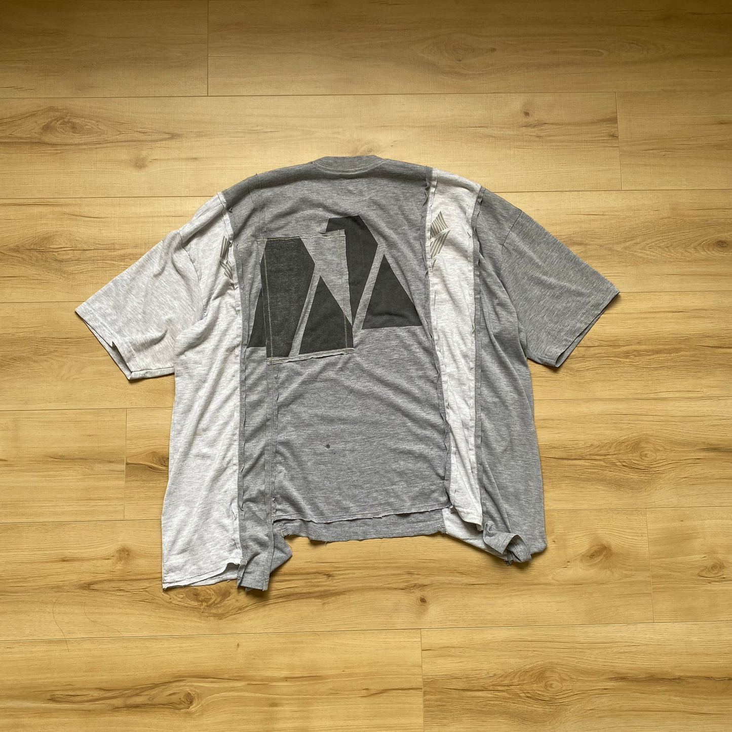 Patchwork T-shirt (Gray)