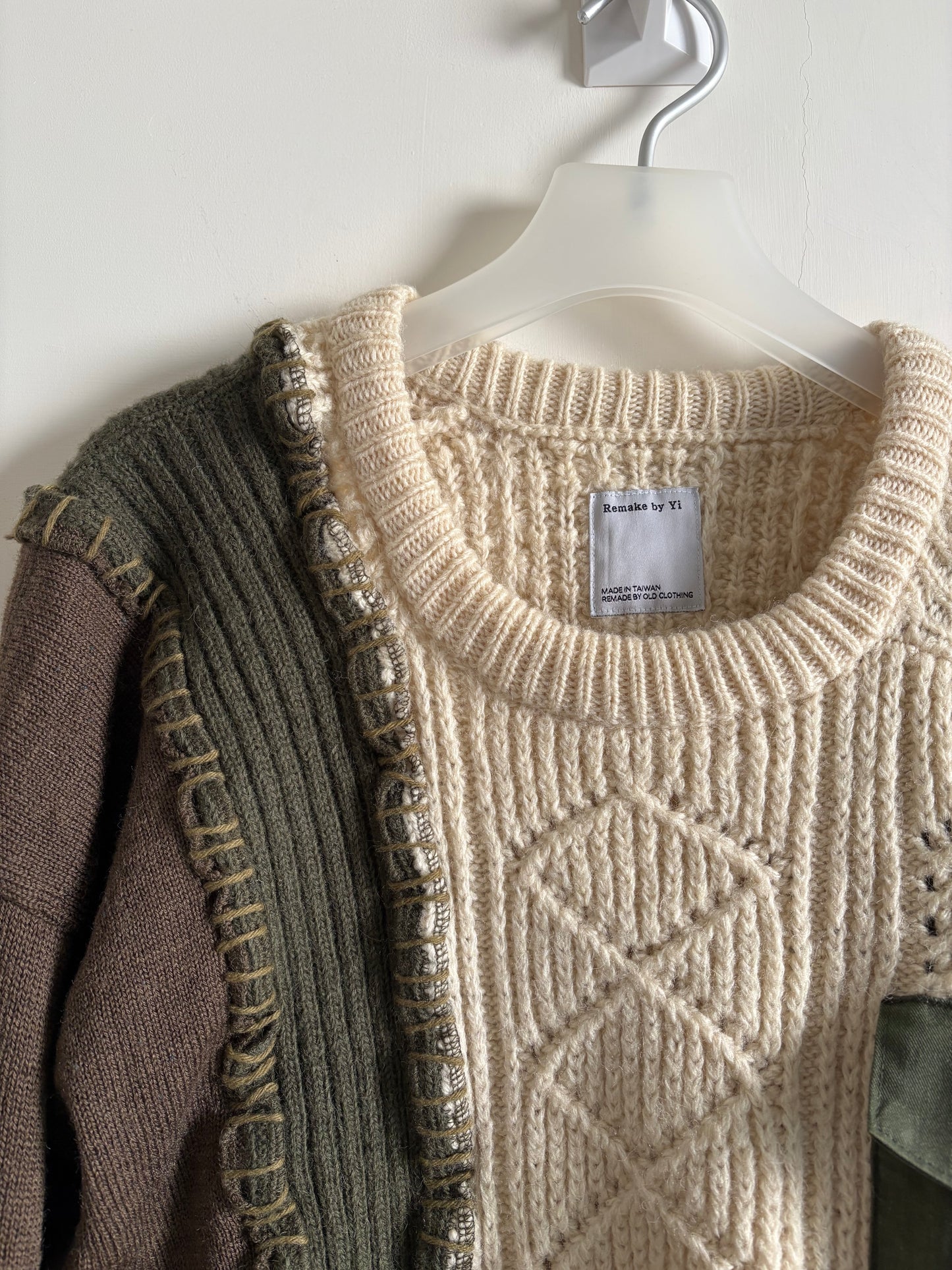Patchwork Knit Sweater