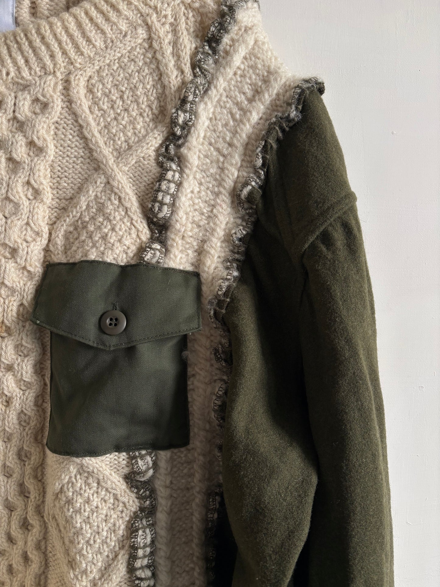 Patchwork Knit Sweater