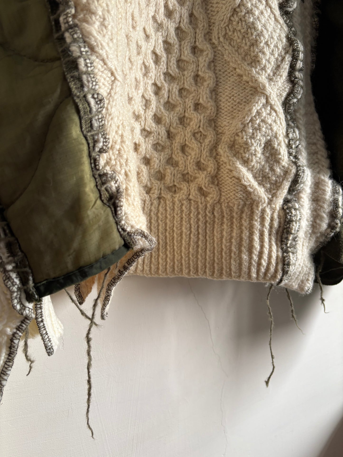 Patchwork Knit Sweater