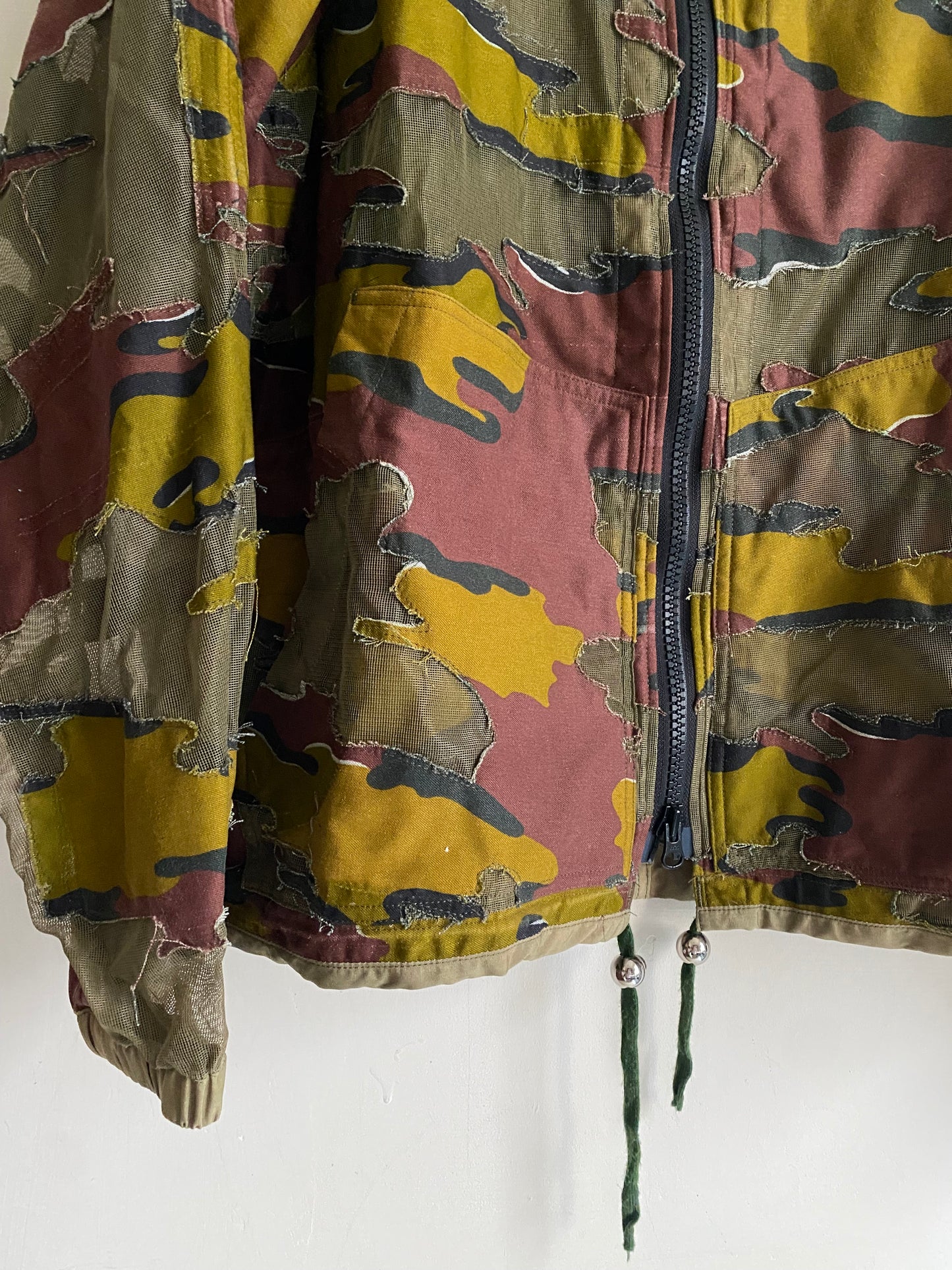 Hand Cut Camo Mesh Jacket