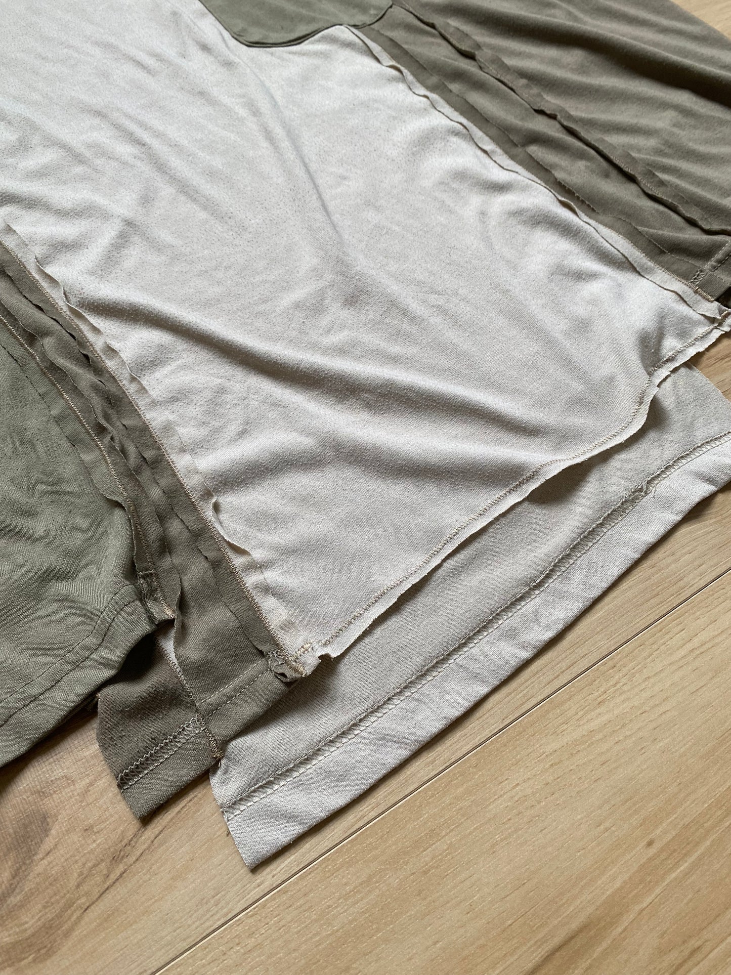 Patchwork Pocket T-shirt (Sand)