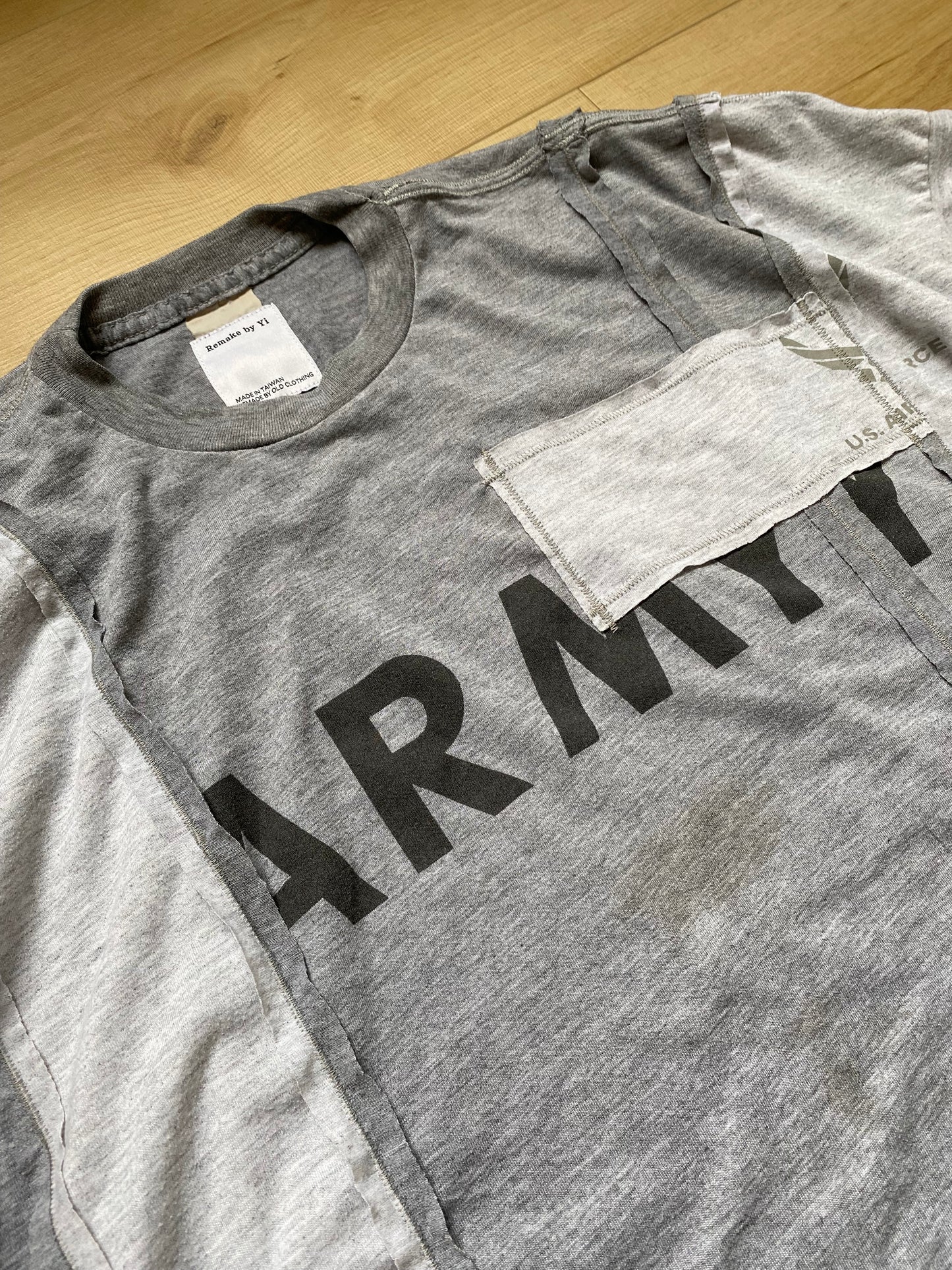 Patchwork T-shirt (Gray)